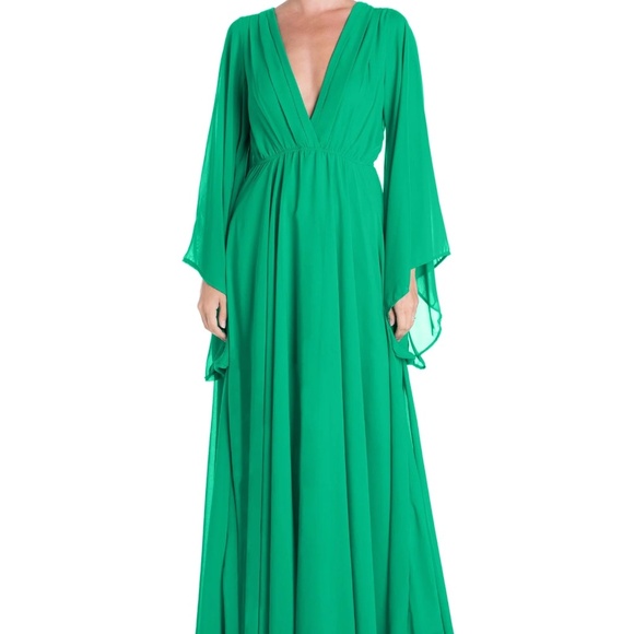 NWT MEGHAN SUNSET MAXI DRESS - EMERALD - size small - Picture 1 of 6